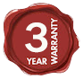 3 Year Warranty